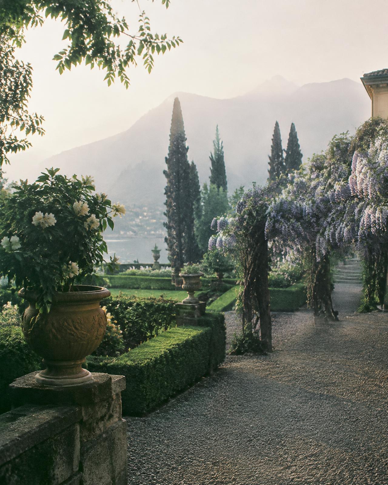 Morning in the Italian garden