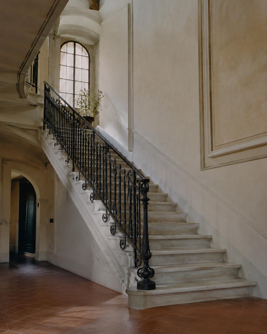 Marble staircase in the villa